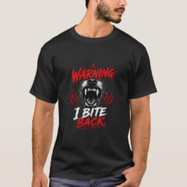 Camiseta Aviso: Eu revido Citação