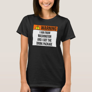 Camiseta Aviso Eu Tenho O Pacote De Bebidas De Cruzeiro Was