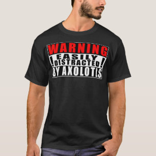 Camiseta Aviso Facilmente Distraído Por Aolotls Citações En