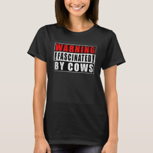 Camiseta Aviso Fascinado Por Vintage De Vacas
