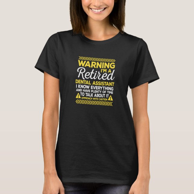 Camiseta Aviso Funcionarios Médico do Assistente Dental Apo (Frente)