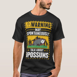 Camiseta Aviso Gambá Lixo Gato Sariguê