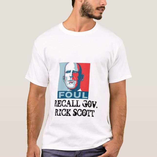 CAMISETA AVISO GOV. RICK SCOTT (Frente)