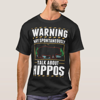Camiseta Aviso Hippo Hippopotamus