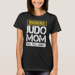 Camiseta Aviso Judo Mãe Gritará Loucamente Ninja