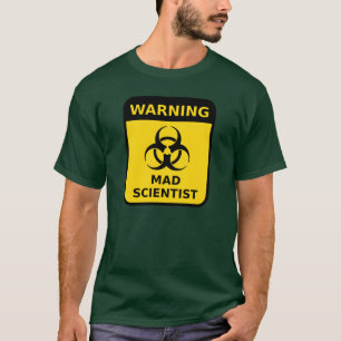 Camiseta Aviso louco do cientista