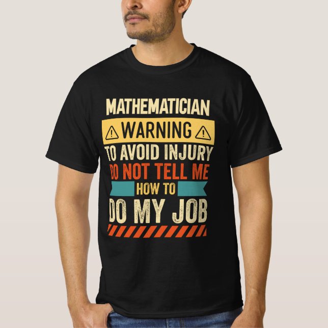 Camiseta Aviso Matemático (Frente)