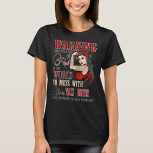 Camiseta Aviso Não se meta com este taxista D feminino