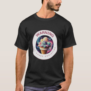 Camiseta Aviso: pode causar sorvete de adição