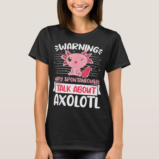 Camiseta Aviso pode começar a dizer espontaneamente de Axol (Frente)