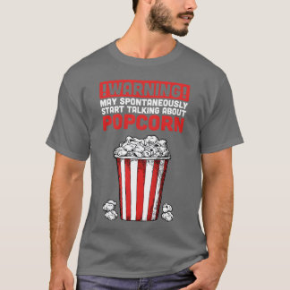 Camiseta Aviso Pode Começar a Falar Espontaneamente Sobre P