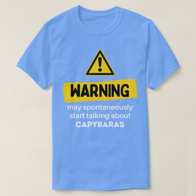 Camiseta Aviso Pode Começar A Falar Sobre Captura Espontane (Frente do Design)