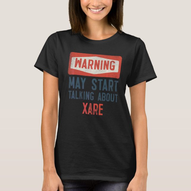 Camiseta Aviso Pode Começar A Falar Sobre Xare (Frente)