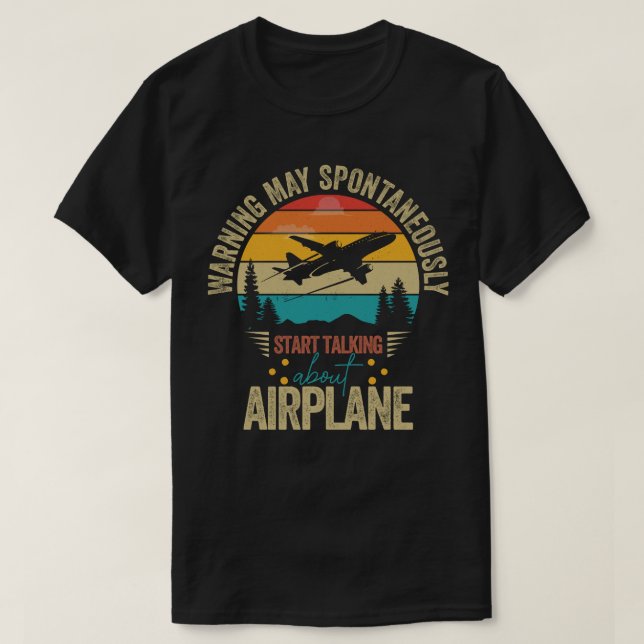 Camiseta aviso pode começar espontaneamente a falar sobre a (Frente do Design)