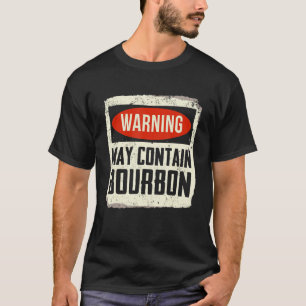 Camiseta Aviso Pode Conter Vintage Bourbon