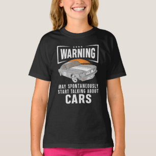 Camiseta Aviso Pode Falar Espontaneamente Sobre Carros