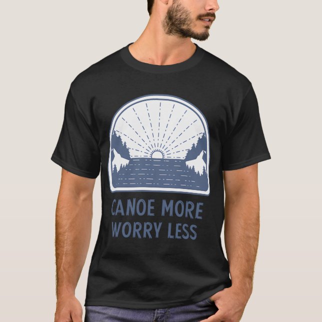 Camiseta Aviso Pode Falar Sobre Barcos - Design Azul (Frente)
