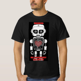 Camiseta Aviso: Pode Falar Sobre IA Masculino Preto