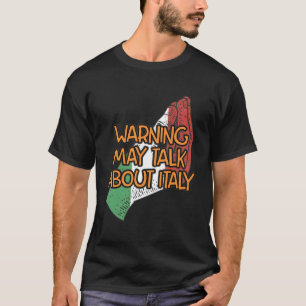 Camiseta Aviso Pode Falar Sobre O Engraçado Humor Italiano