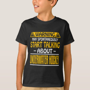 Camiseta Aviso Pode Iniciar Espontaneamente Conversa Sobre