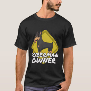 Camiseta Aviso Proprietário do Doberman 543