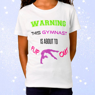 Camiseta Aviso Que Este Ginasta Está Prestes A Sacudir De 