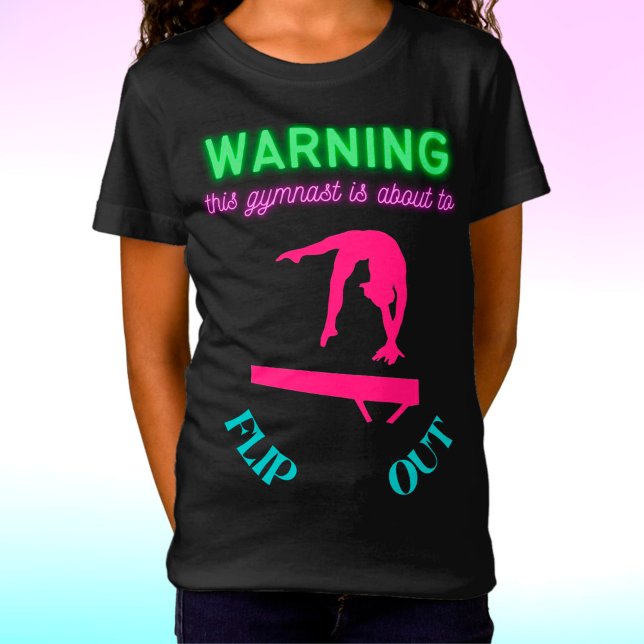 Camiseta Aviso Que Este Gymnast Está Prestes A Sacudir (Criador carregado)