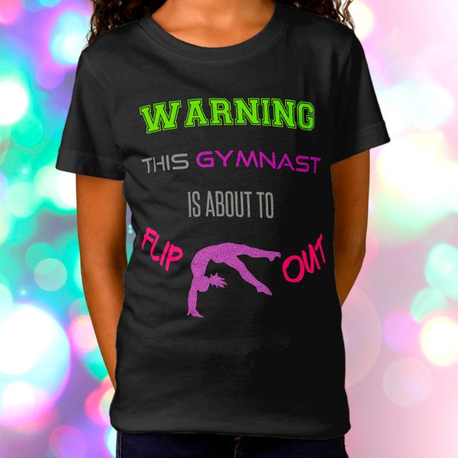 Camiseta Aviso Que Este Gymnast Está Prestes A Sacudir (Criador carregado)