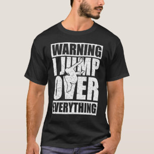 Camiseta Aviso: Salto Por Tudo Extremo Parkour Ru