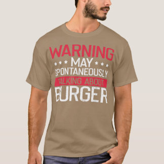 Camiseta Aviso Sobre Burger, Cheeseburger Lover B