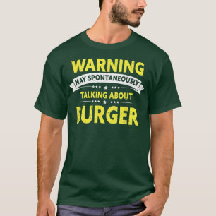 Camiseta Aviso Sobre Burger, Cheeseburger Lover B