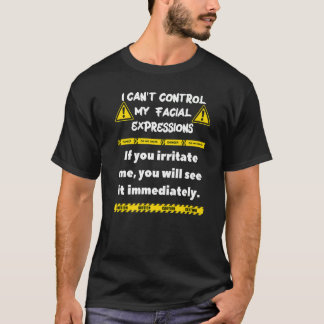 Camiseta Aviso sobre Expressões Faciais e Irritação por Cit