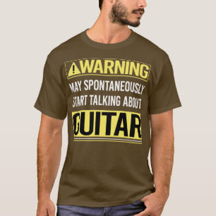 Camiseta Aviso Sobre Guitarista