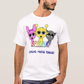 Camiseta Aviso Sprunki: Des Gráficos Divertidos De Viciados
