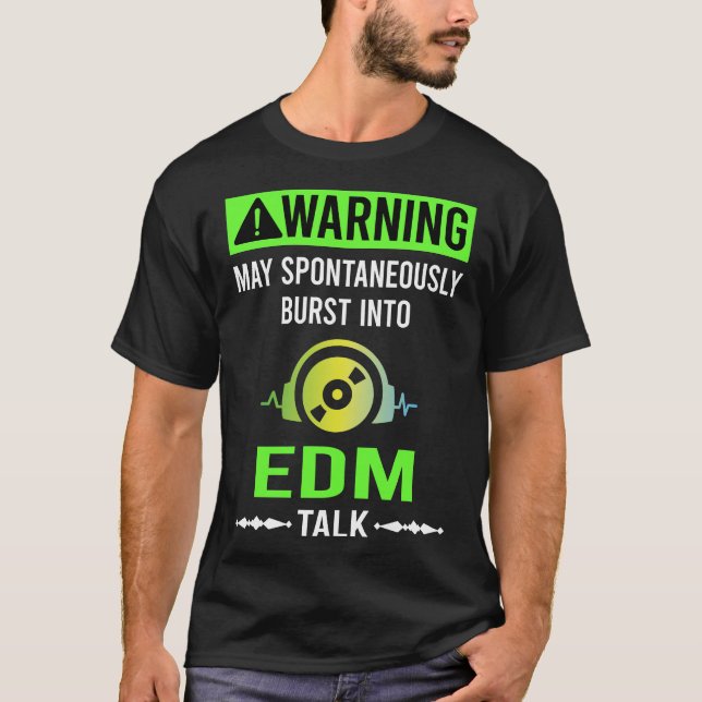 Camiseta Aviso Verde EDM (Frente)