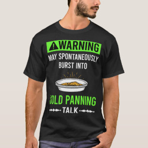 Camiseta Aviso Verde Garimpo de Ouro Bateia