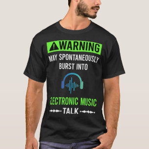 Camiseta Aviso Verde Música Eletrônica