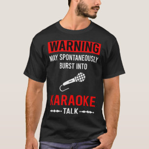 Camiseta Aviso Vermelho Karaoke