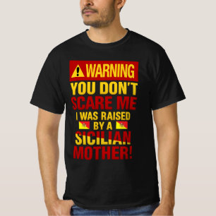 Camiseta Aviso Você Não Me Assusta Siciliano