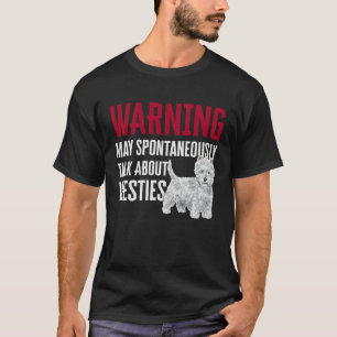 Camiseta Aviso Westie West Highland White Terrier