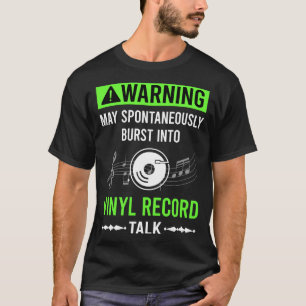 Camiseta Avisos Verdes Vinil Discos