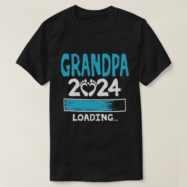 Camiseta Avô 2024 Carregando o Avô Novo para ser (Frente do Design)