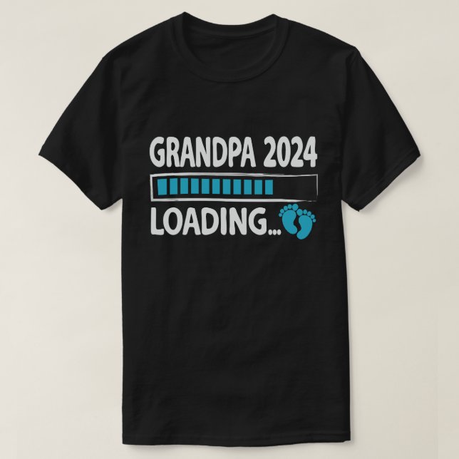 Camiseta Avô 2024 Carregando o Avô Novo para ser (Frente do Design)
