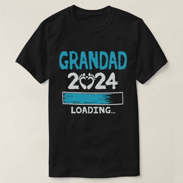 Camiseta Avô 2024 Carregando o Avô Novo para ser (Frente do Design)