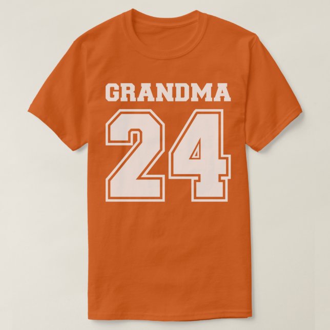 Camiseta Avó 2024 para anúncio de gravidez (Frente do Design)