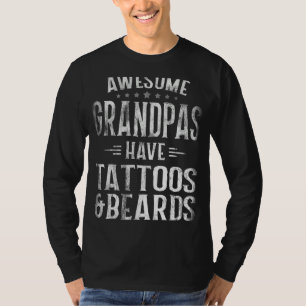 Camiseta Avô Adormecido Tem Tatuagens E Barbas Fath