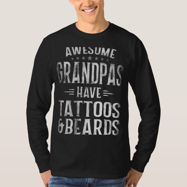 Camiseta Avô Adormecido Tem Tatuagens E Barbas Fath (Frente)