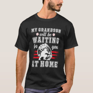 Camiseta Avô Apanhador de Beisebol Engraçado Avô Apanhador 