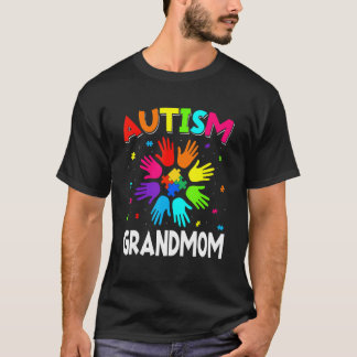 Camiseta Avó Apoio Familiar Conscientização do Autismo Leva