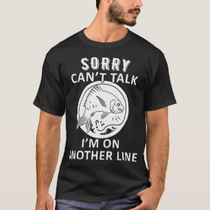 Camiseta Avô Aposentado Amante de Pesca Engraçado Carrete M